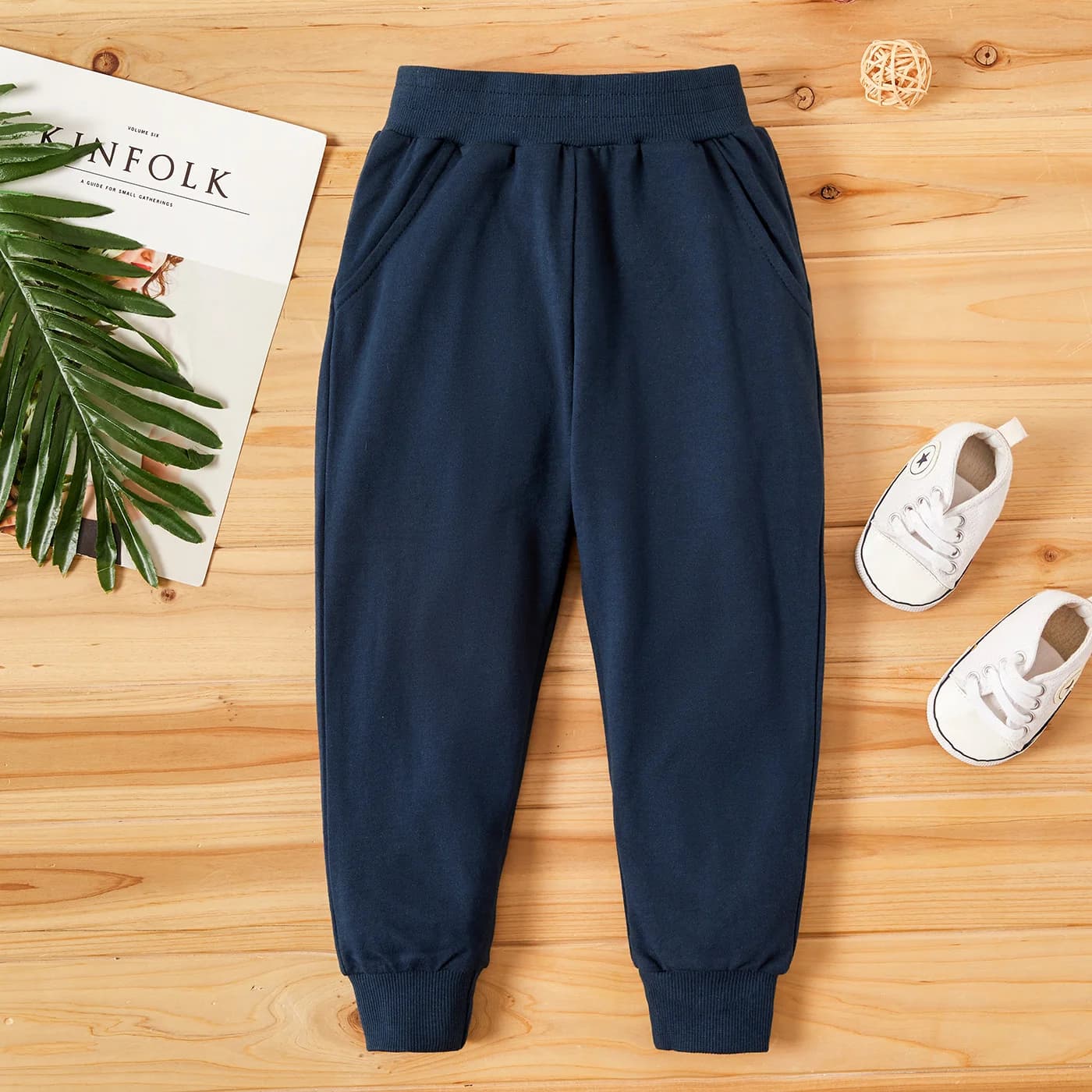 baby / toddler solid pocket casual pants
