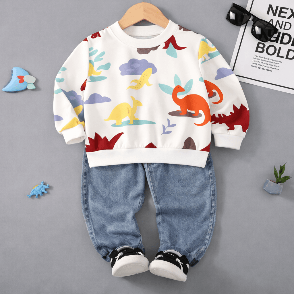 dinosaur outfit with playful accessories