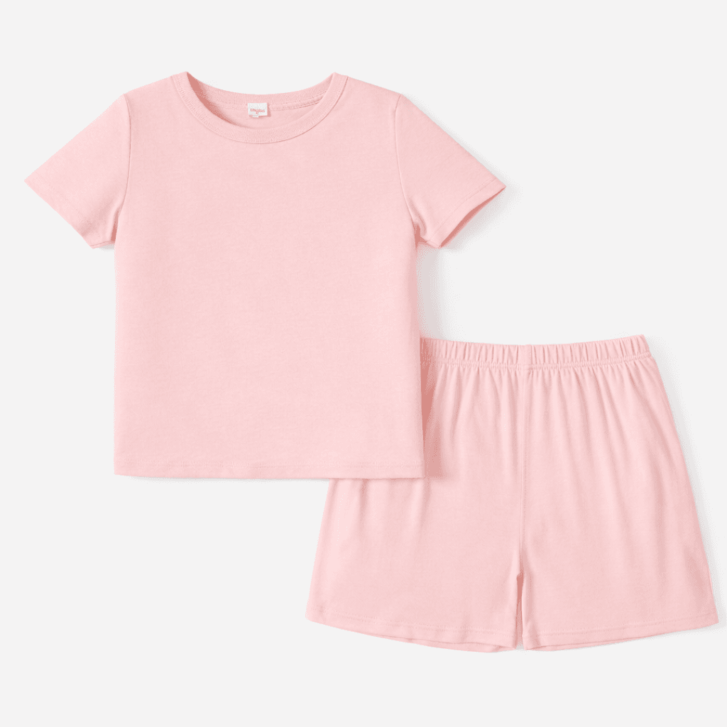 loungewear set flat lay