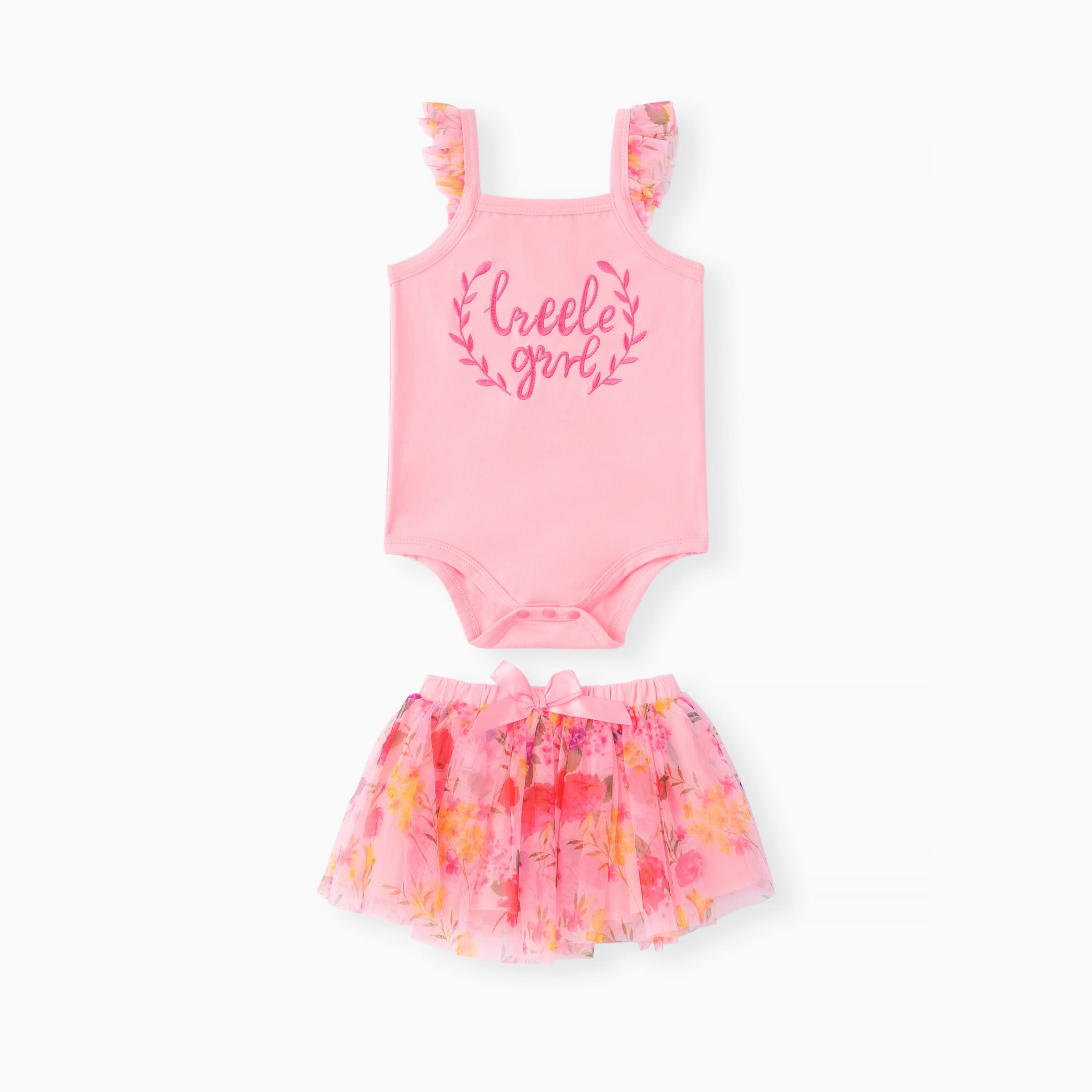 little girl baby skirt set