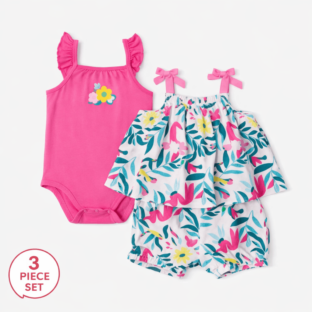  3pc baby romper set